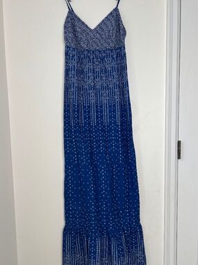 Vintage American Eagle Blue Maxi Summer Dress
